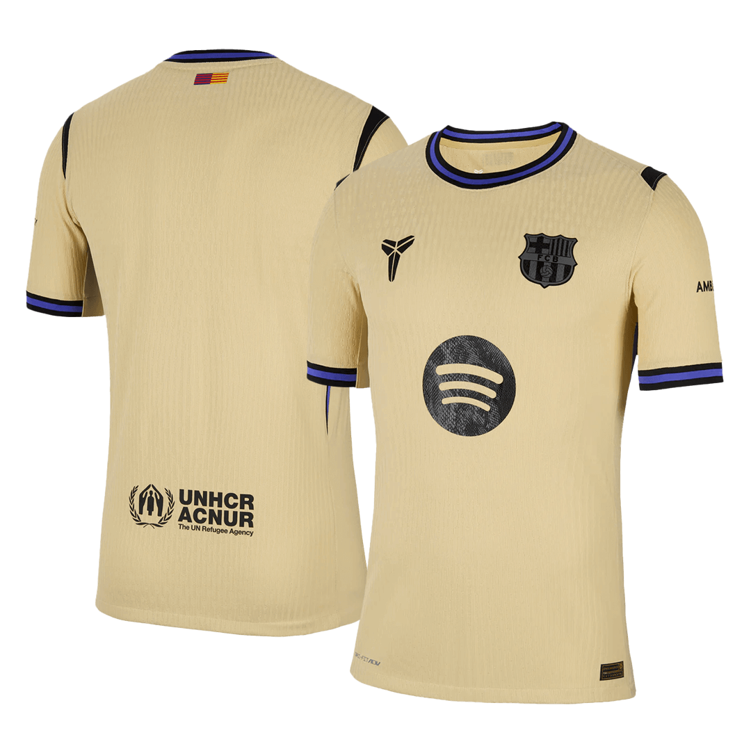 Męska Koszulka Wyjazdowa FC Barcelona Wersja Piłkarska 2025/26 - Slim Fit