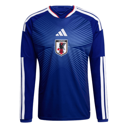 Męska Koszulka Domowa Japan 2026 z Długim Rękawem - World Cup