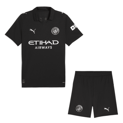 Męski Zestaw Wyjazdowy Manchester City (Koszulka+Spodenki) 2025/26 - Topowe Koszulki Pilkarskie Sklep Internetowy