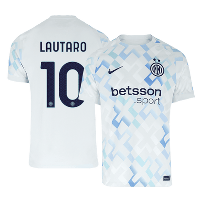 Męska Koszulka Wyjazdowa Inter Milan LAUTARO #10 2025/26 - Topowe Koszulki Pilkarskie Sklep Internetowy
