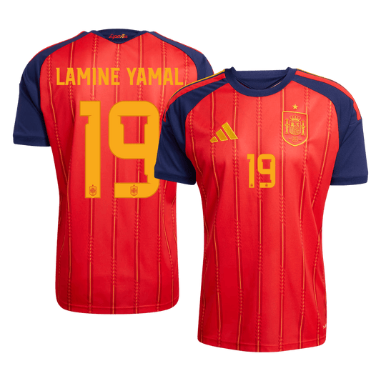 Męska koszulka Hiszpanii domowa LAMINE YAMAL #19 – Mundial 2026 [PREMIUM]