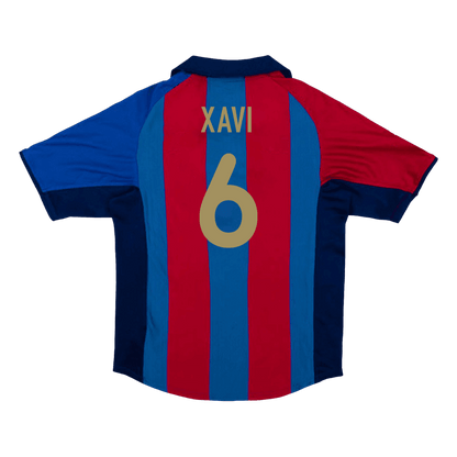 Koszulka Retro Domowa Barcelona XAVI #6 2001/02 - Topowe Koszulki Pilkarskie Sklep Internetowy