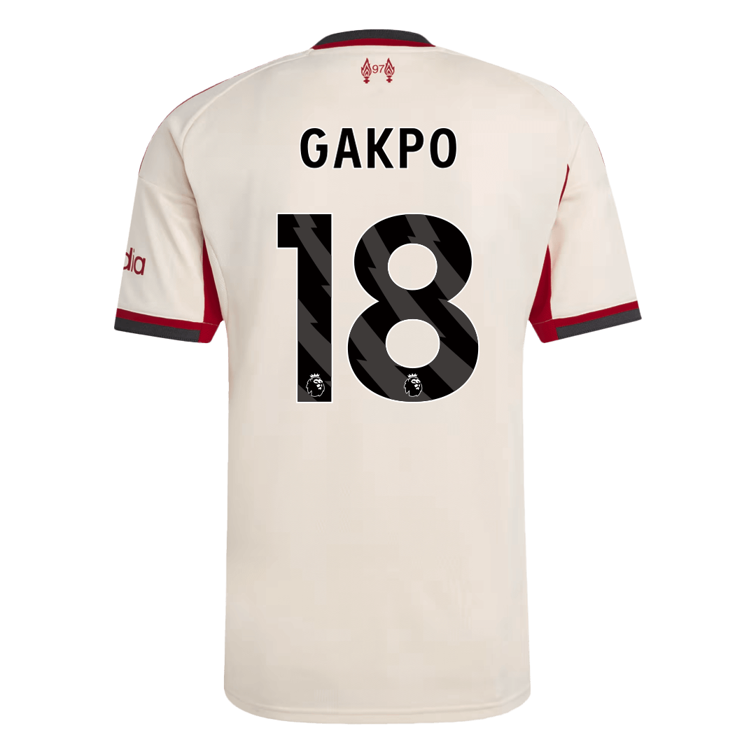 Męska Koszulka Wyjazdowa Liverpool GAKPO #18 2025/26
