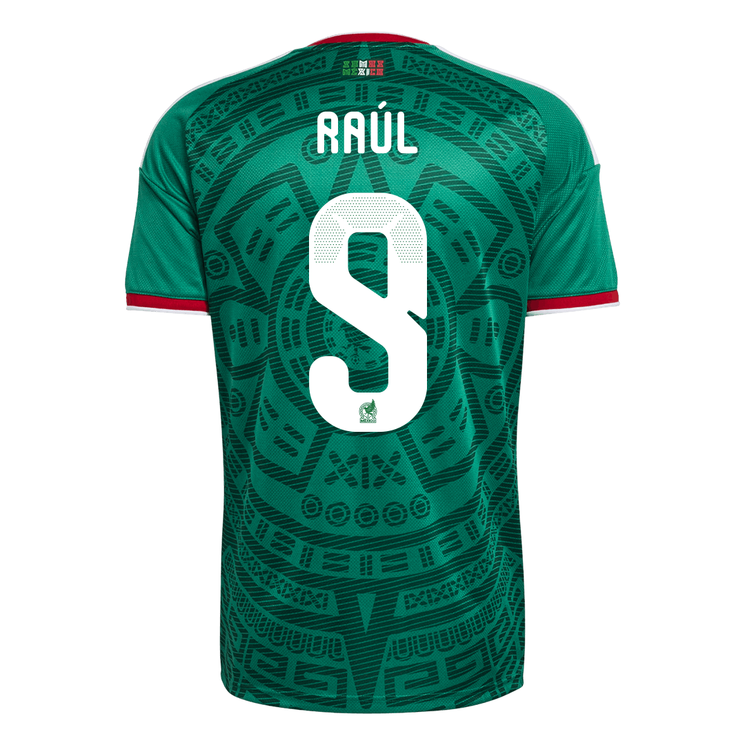 Męska Koszulka Domowa Mexico Raúl #9 World Cup 2026