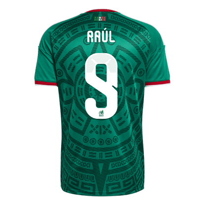 Męska Koszulka Domowa Mexico Raúl #9 World Cup 2026