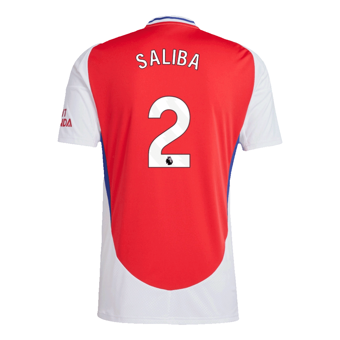 Koszulka Arsenal domowa 2024/25 SALIBA #2 - Topowe Koszulki Pilkarskie Sklep Internetowy