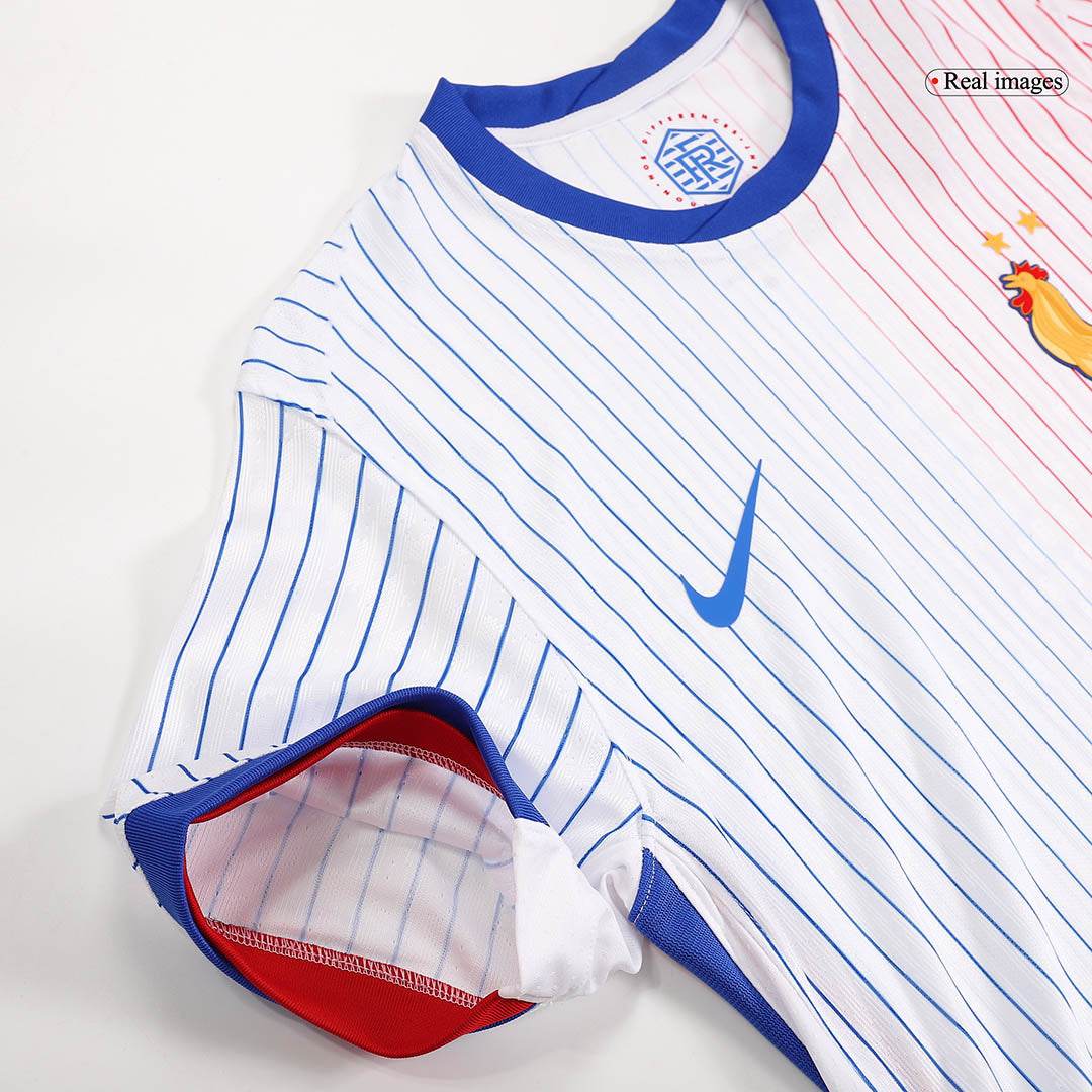 Męska Wersja zawodnika France Away Wysokiej jakości koszulka piłkarska Euro 2024 - Slim Fit - Topowe Koszulki Pilkarskie Sklep Internetowy