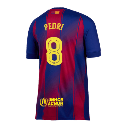 Męska Koszulka Domowa Barcelona PEDRI #8 2025/26 - UCL - Topowe Koszulki Pilkarskie Sklep Internetowy