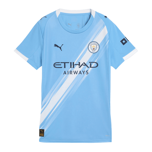Damska Koszulka Domowa Manchester City 2025/26 - Topowe Koszulki Pilkarskie Sklep Internetowy
