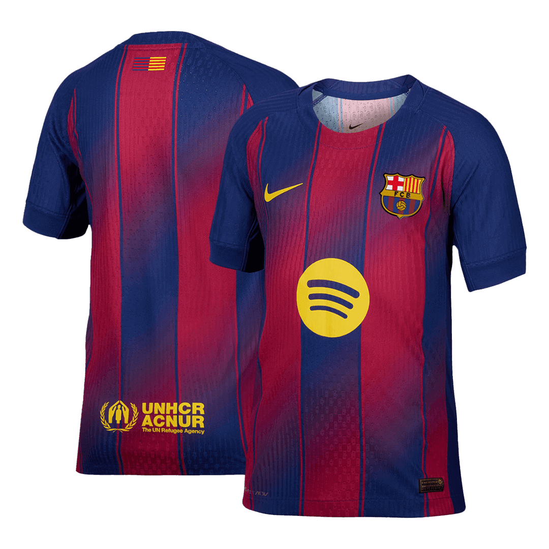 Męska Koszulka Domowa Barcelona Wersja Piłkarska 2025/26 - Slim Fit - Topowe Koszulki Pilkarskie Sklep Internetowy
