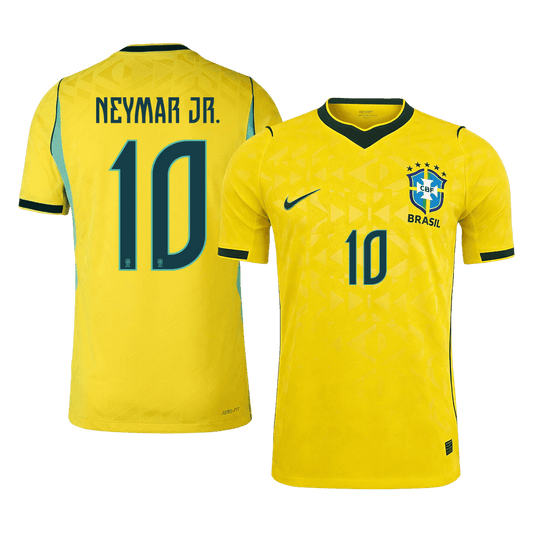 Męska koszulka Brazylii domowa NEYMAR JR. #10 wersja zawodnicza - Mundial 2026