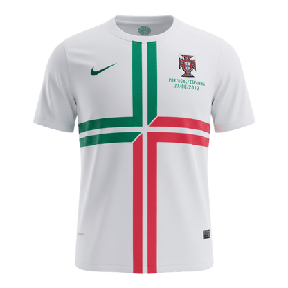 Męska Koszulka Retro Wyjazdowa Portugal 2012