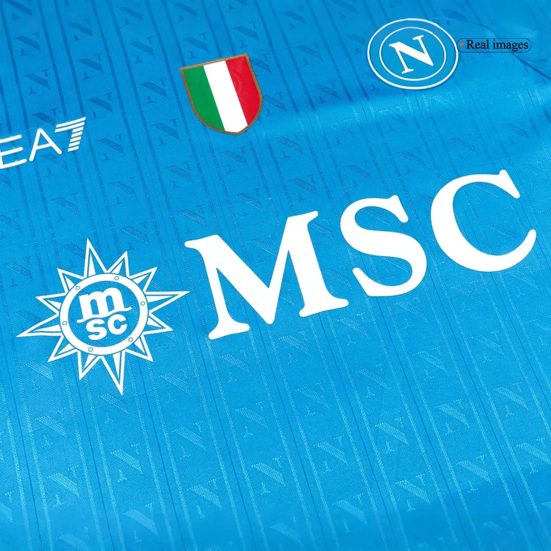 Męska Koszulka Domowa Napoli Wersja Piłkarska 2025/26 - Slim Fit