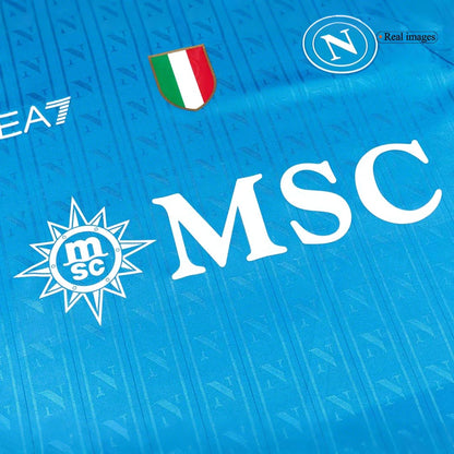 Męska Koszulka Domowa Napoli Wersja Piłkarska 2025/26 - Slim Fit