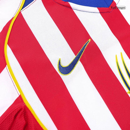 Męska koszulka piłkarska Atletico Madryt Home Retro 2004/05 - Topowe Koszulki Pilkarskie Sklep Internetowy