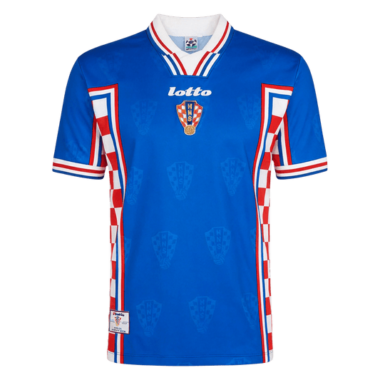 Męska koszulka Chorwacji wyjazdowa Retro 1998
