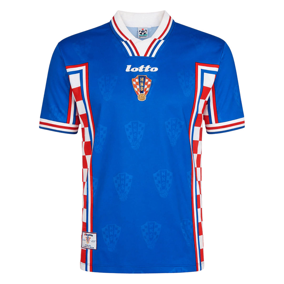 Męska koszulka Chorwacji wyjazdowa Retro 1998