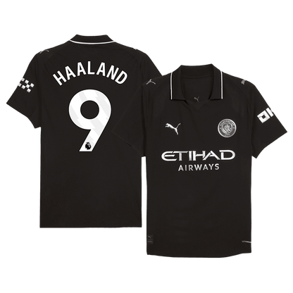 Męska Koszulka Wyjazdowa Manchester City HAALAND #9 Wersja Piłkarska 2025/26 - Slim Fit - Topowe Koszulki Pilkarskie Sklep Internetowy