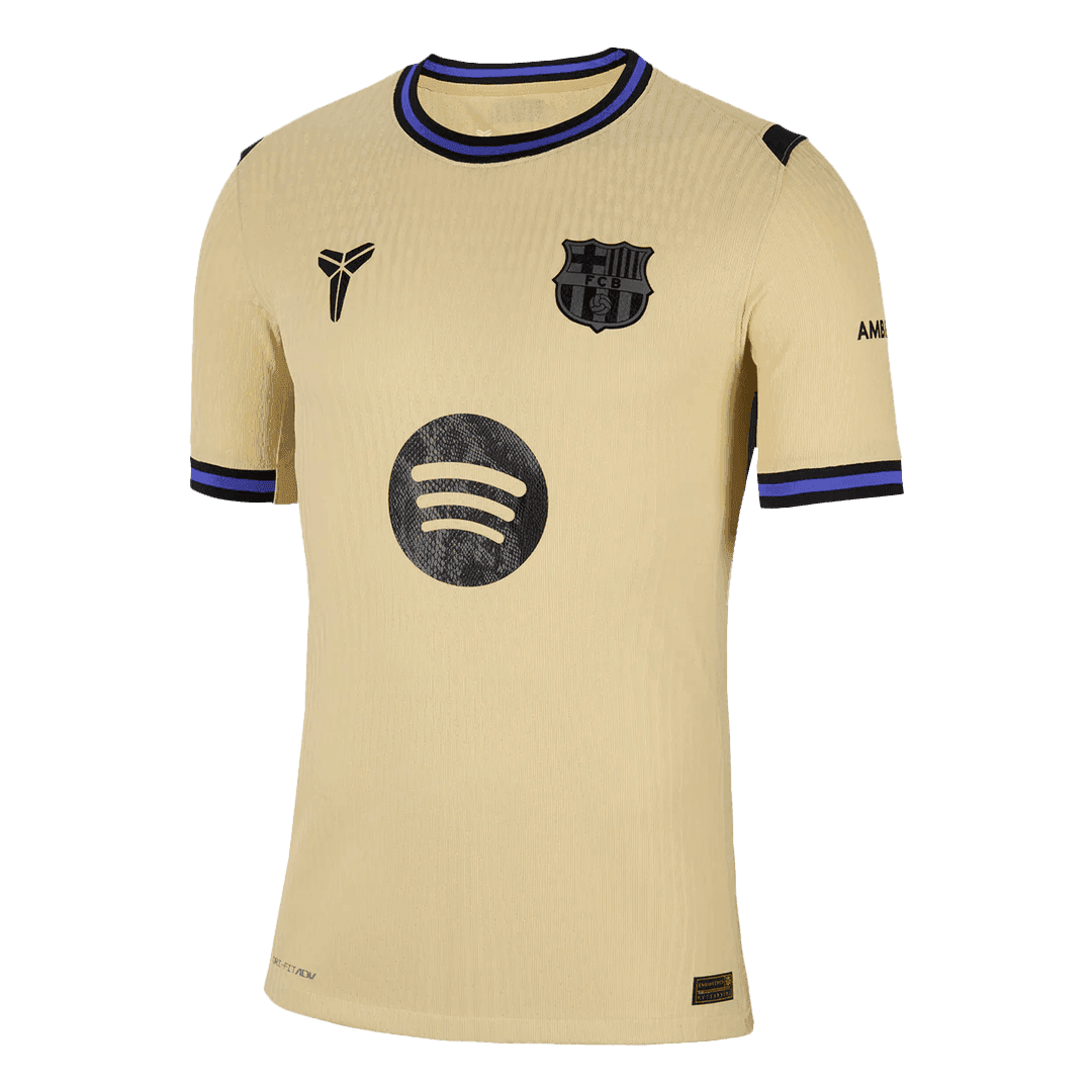 Męska Koszulka Wyjazdowa FC Barcelona GAVI #6 Wersja Piłkarska 2025/26 - UCL - Slim Fit - Topowe Koszulki Pilkarskie Sklep Internetowy