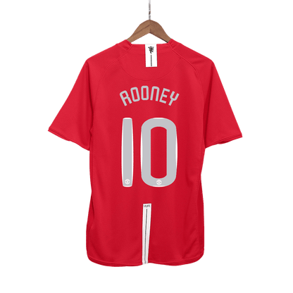 Retro ROONEY #10 2007/08 Męska Koszulka Domowa MU - UCL Final - Topowe Koszulki Pilkarskie Sklep Internetowy