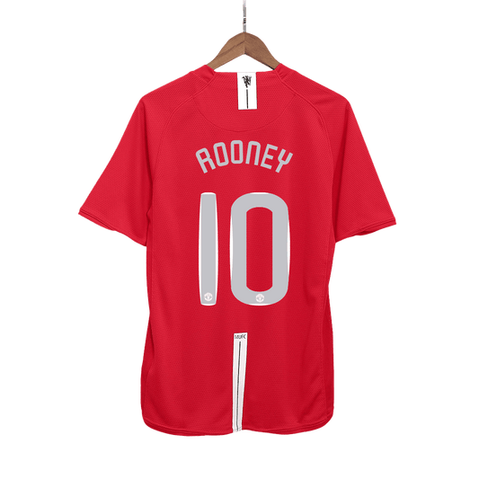 Retro ROONEY #10 2007/08 Męska Koszulka Domowa MU - UCL Final - Topowe Koszulki Pilkarskie Sklep Internetowy