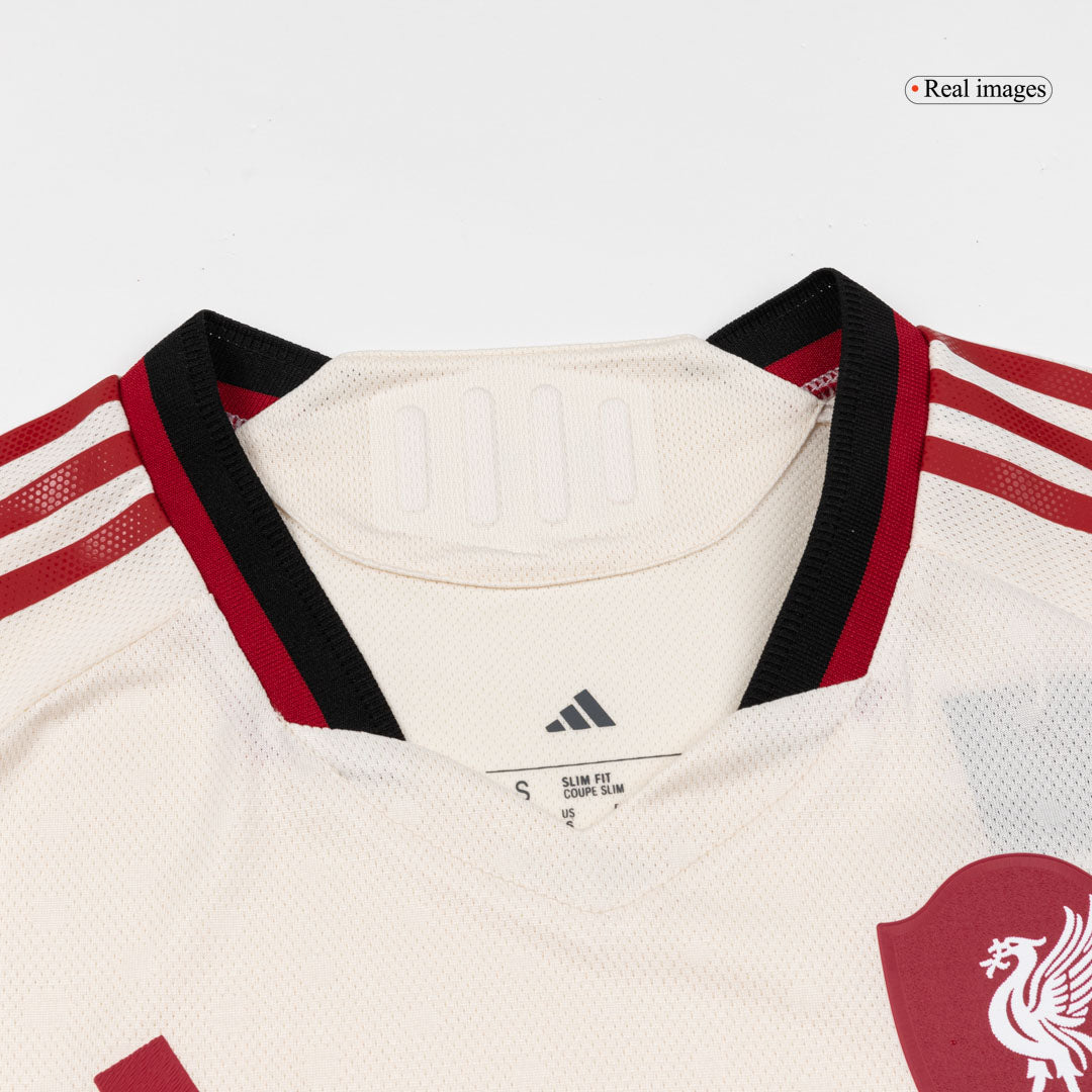 Męska Koszulka Wyjazdowa Liverpool GAKPO #18 Wersja Piłkarska 2025/26 - Slim Fit