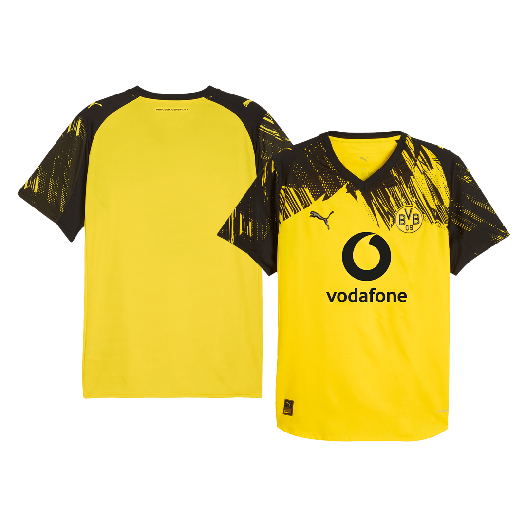 Męska Koszulka Domowa Borussia Dortmund Wersja Piłkarska 2025/26 - Slim Fit