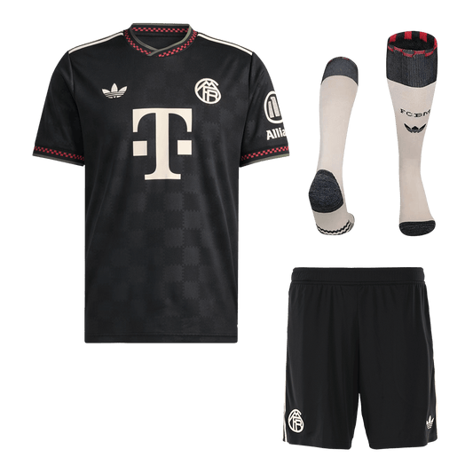 Męski Zestaw Trzecia Wyjazdowa Bayern Munich (Koszulka + Spodenki + Skarpety) 2025/26