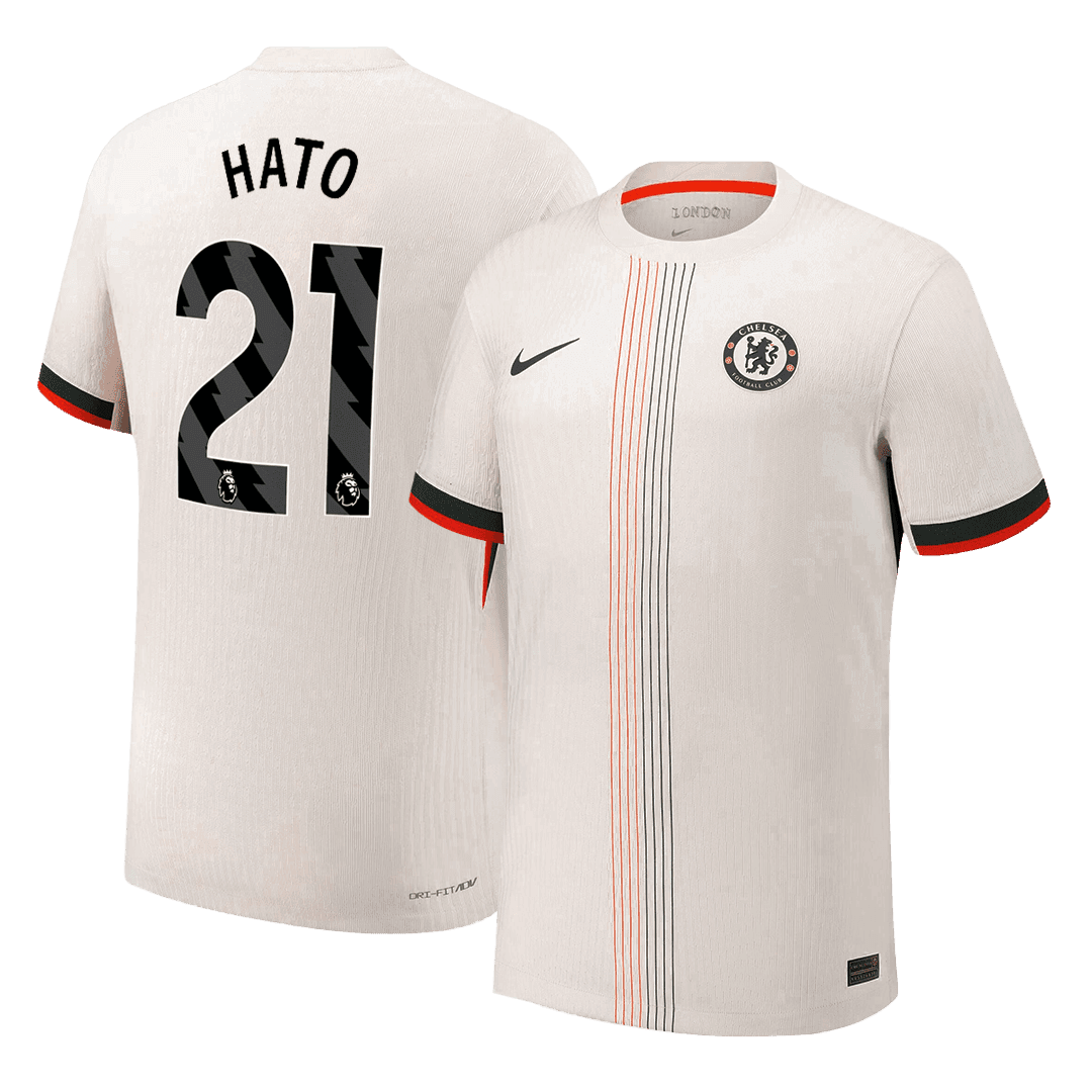Męska Koszulka Wyjazdowa Chelsea HATO #21 Wersja Piłkarska 2025/26 - Slim Fit - Topowe Koszulki Pilkarskie Sklep Internetowy