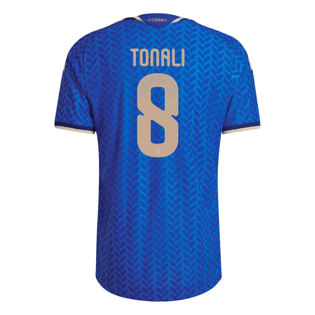 Męska Koszulka Domowa Italy TONALI #8 Wersja Piłkarska World Cup 2026 - Slim Fit