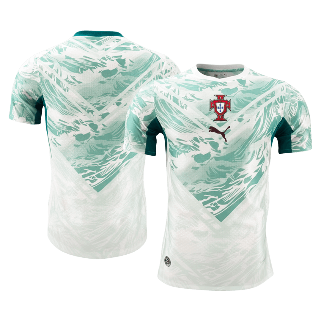 Męska Koszulka Wyjazdowa Portugal Wersja Piłkarska World Cup 2026 - Slim Fit