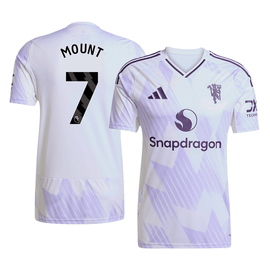 Męska Koszulka Wyjazdowa Manchester United MOUNT #7 2025/26