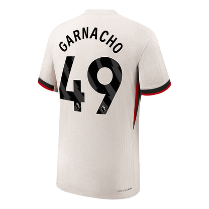 Męska Koszulka Wyjazdowa Chelsea GARNACHO #49 Wersja Piłkarska 2025/26 - Slim Fit - Topowe Koszulki Pilkarskie Sklep Internetowy