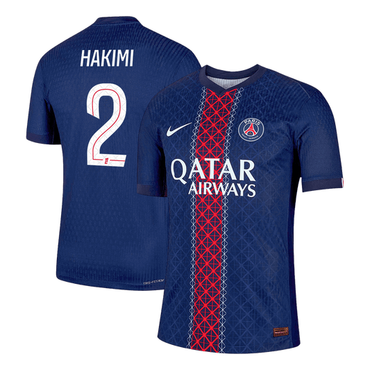 Męska Koszulka Domowa PSG HAKIMI #2 Wersja Piłkarska 2025/26 - Slim Fit
