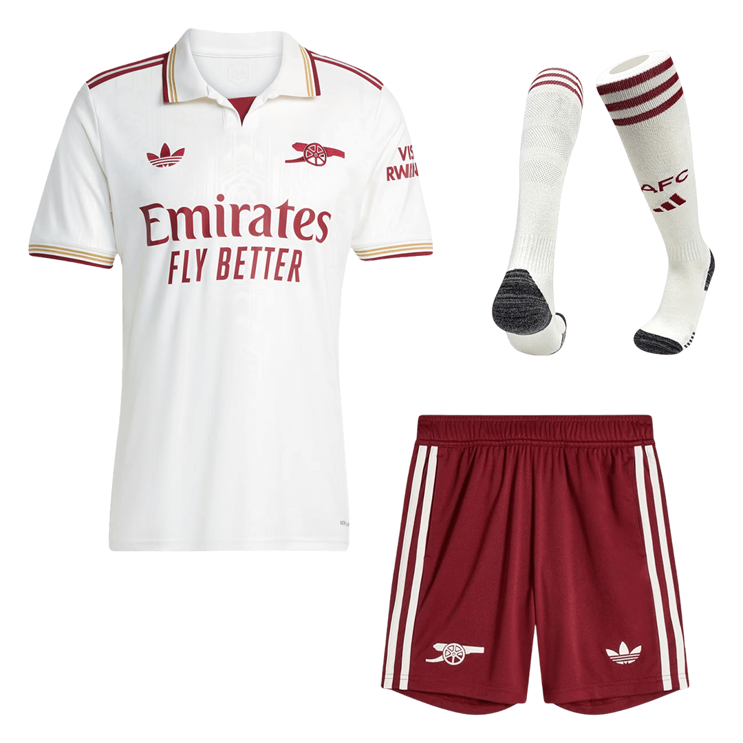 Męski Zestaw Trzecia Wyjazdowa Arsenal (Koszulka + Spodenki + Skarpety) 2025/26
