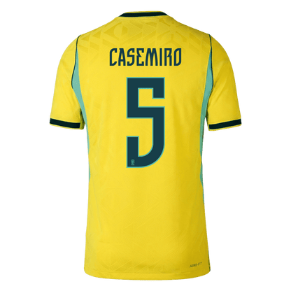 Męska koszulka Brazylii domowa CASEMIRO #5 wersja zawodnicza - Mundial 2026