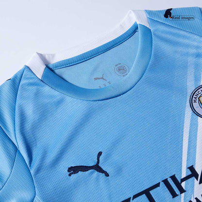 Dziecięcy Zestaw Domowa Manchester City (Koszulka + Spodenki + Skarpety) 2025/26