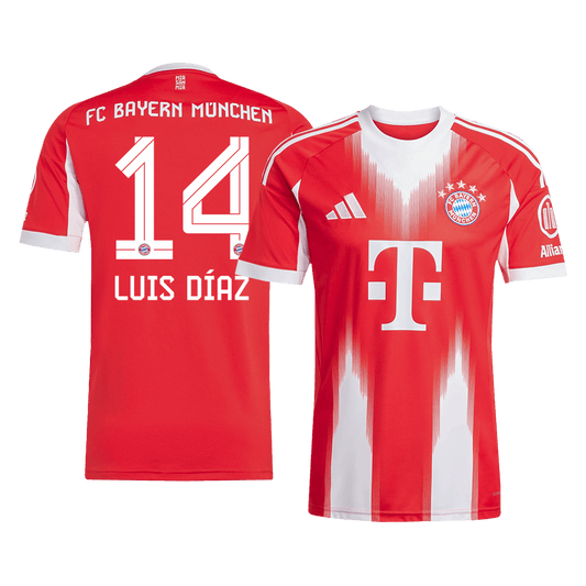 Męska Koszulka Domowa Bayern Monachium LUIS DÍAZ #14 2025/26 [PREMIUM]