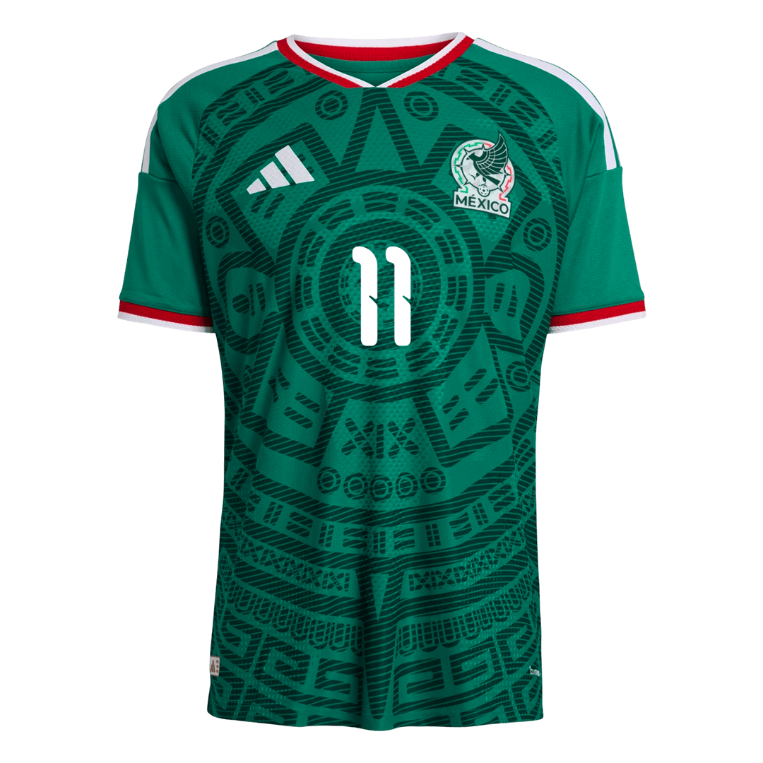 Męska Koszulka Domowa Mexico S.GIMENEZ #11 Wersja Piłkarska World Cup 2026 - Slim Fit