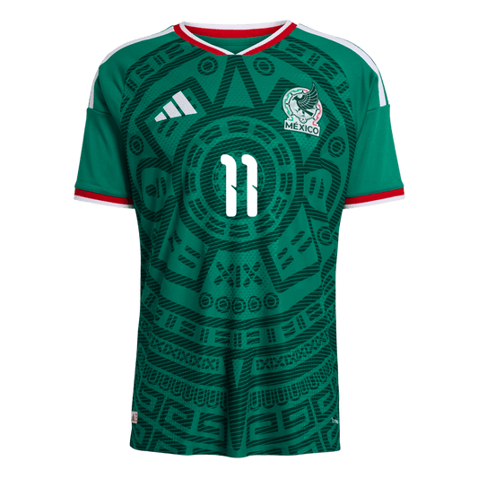 Męska Koszulka Domowa Mexico S.GIMENEZ #11 Wersja Piłkarska World Cup 2026 - Slim Fit