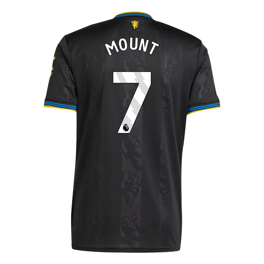 Męska Koszulka Trzecia Wyjazdowa Manchester United MOUNT #7 2025/26