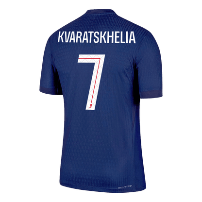 Męska Koszulka Domowa PSG KVARATSKHELIA #7 Wersja Piłkarska 2025/26 - Slim Fit - Topowe Koszulki Pilkarskie Sklep Internetowy