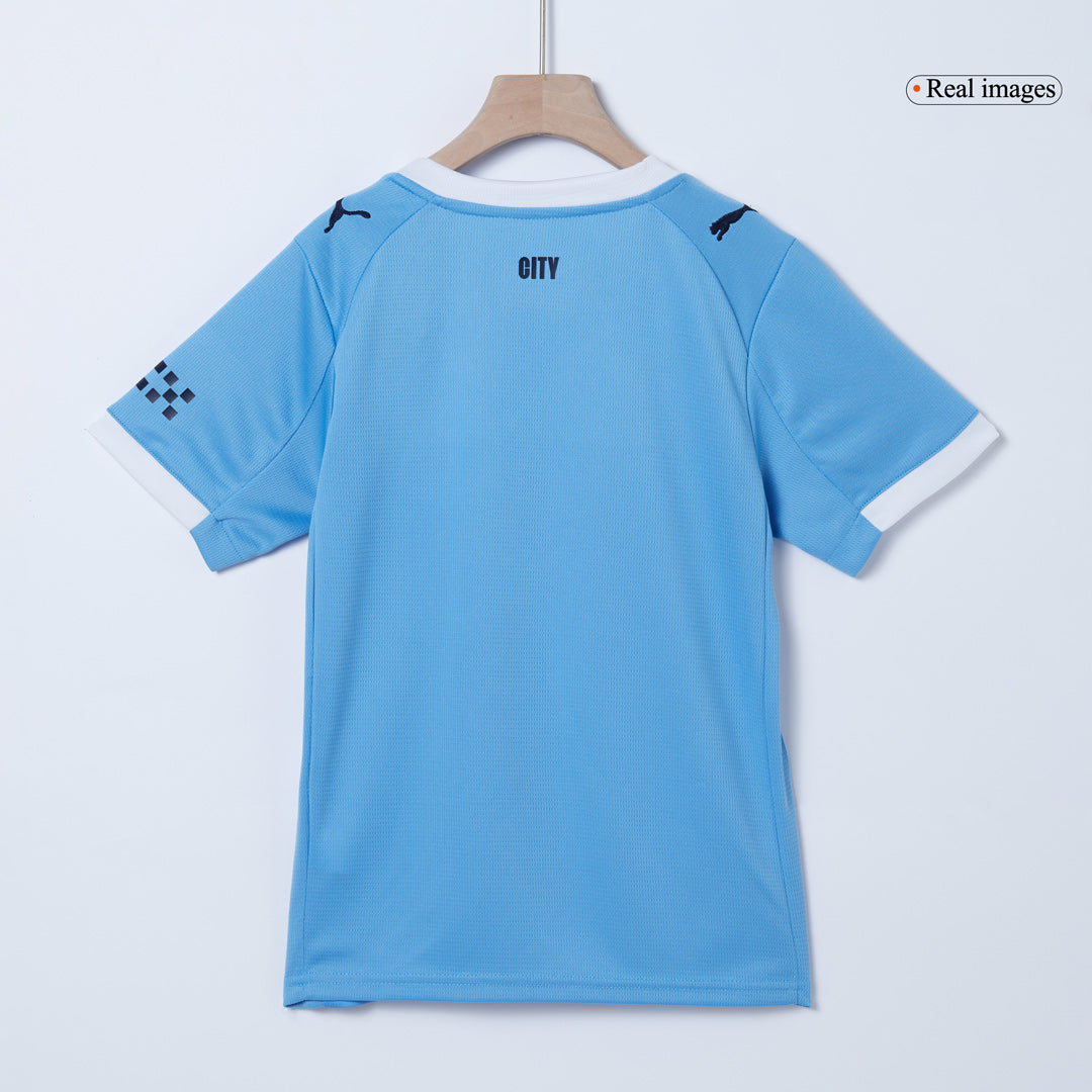 Dziecięcy Zestaw Domowa Manchester City (Koszulka + Spodenki + Skarpety) 2025/26