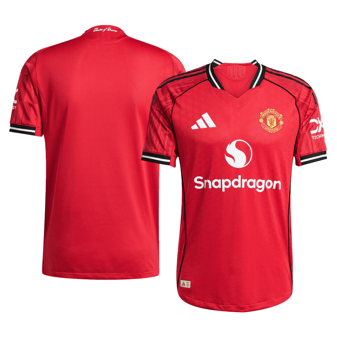 Męska Koszulka Domowa Manchester United Wersja Piłkarska 2025/26 - Slim Fit - Topowe Koszulki Pilkarskie Sklep Internetowy