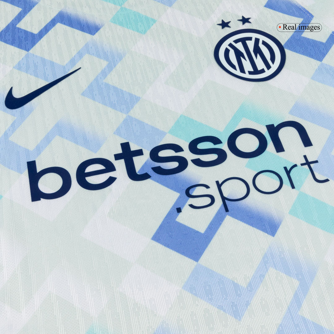 Męska Koszulka Wyjazdowa Inter Milan Wersja Piłkarska 2025/26 - Slim Fit