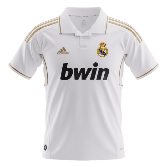 Męska Koszulka Retro Domowa Real Madrid 2011/12