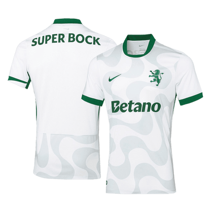 Męska Alternatywna Koszulka Sporting CP 25/26 Biała - Topowe Koszulki Pilkarskie Sklep Internetowy