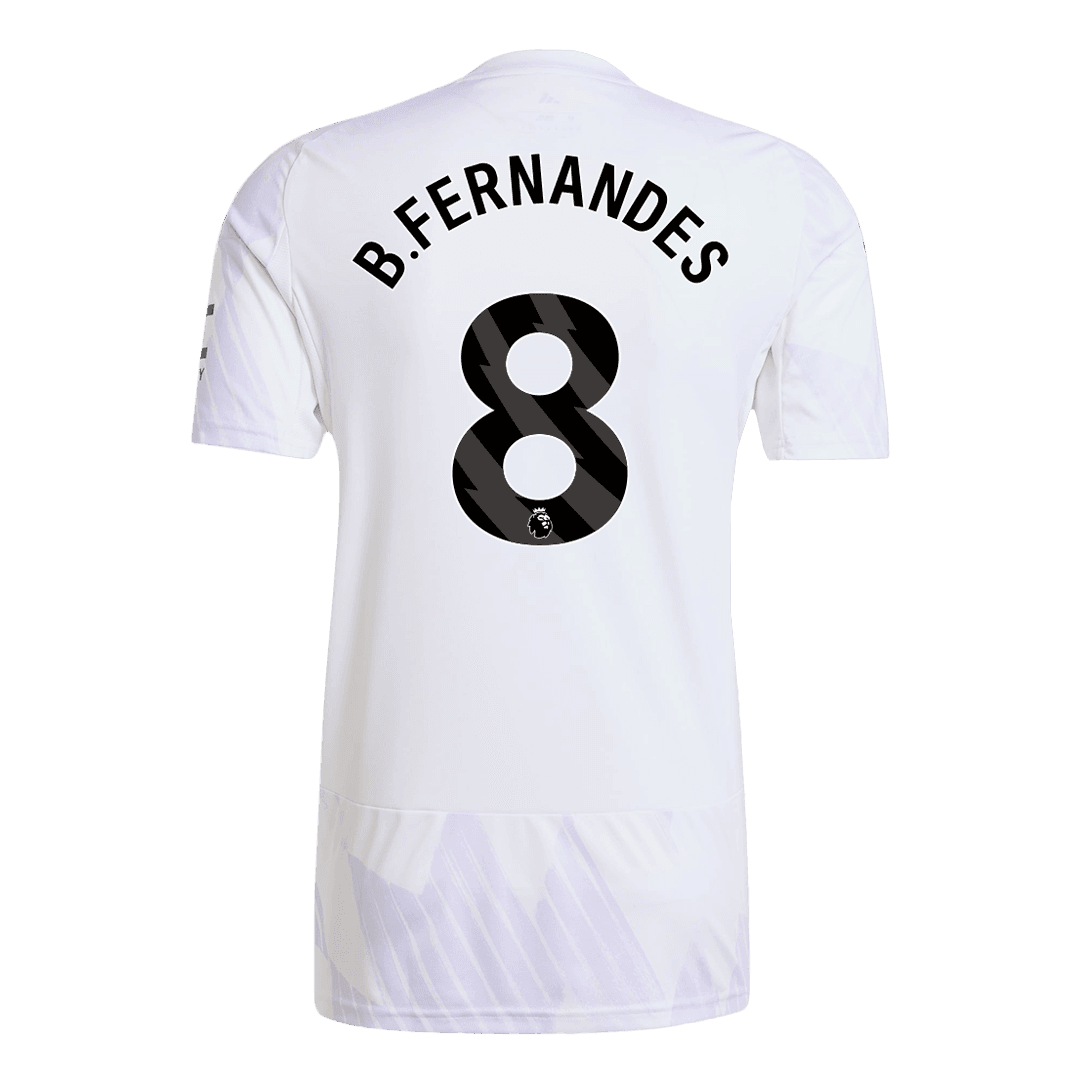 Męska Koszulka Wyjazdowa Manchester United B.FERNANDES #8 2025/26 - Topowe Koszulki Pilkarskie Sklep Internetowy