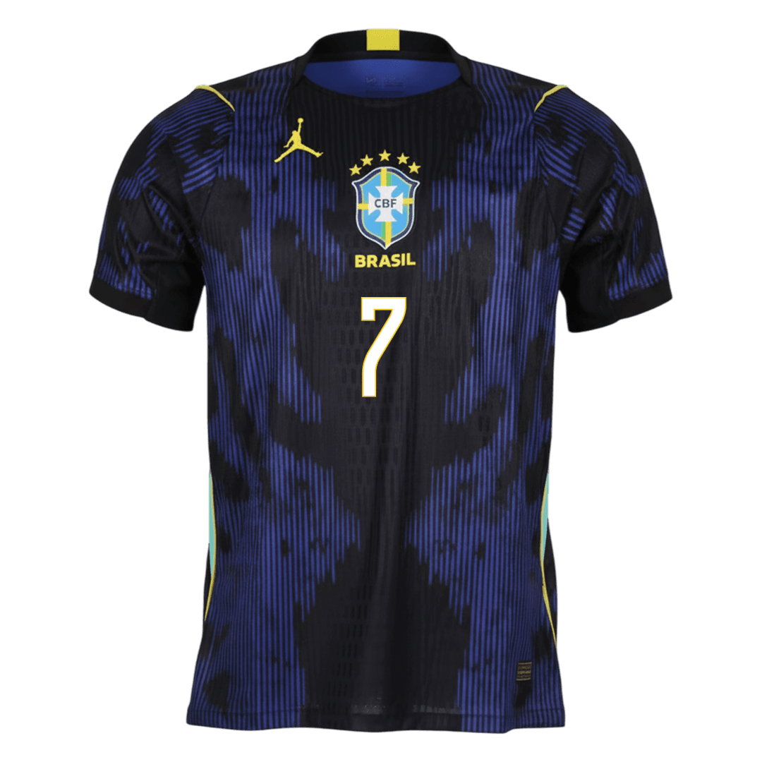 Męska koszulka Brazylii wyjazdowa VINI JR. #7 wersja zawodnicza – Mundial 2026