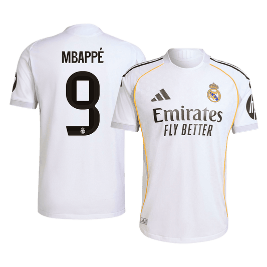 Męska Koszulka Domowa Real Madryt MBAPPÉ #9 Wersja Piłkarska 2025/26 - Slim Fit - Topowe Koszulki Pilkarskie Sklep Internetowy